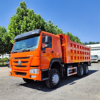 6.8X2.35X1.5 화물 탱크 8X4 371hp 375 hp HOWO-70 km 6x4 드라이브 휠과 함께 덤프 트럭