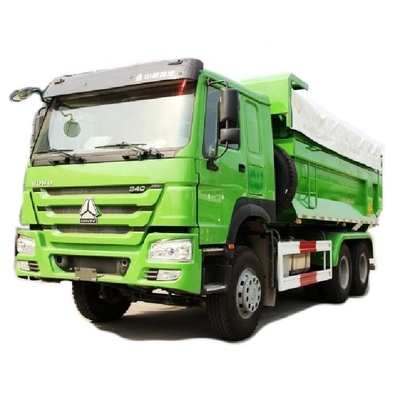 중고용 HOWO 중차 340 HP 6X4 5.6m 터치 스크린 덤프 트럭