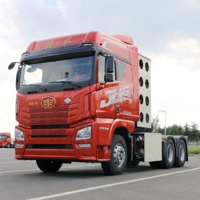 수동 변속기 부티크 칭다오 Jiefang JH6 무거운 트럭 430 HP 6X4 CNG 트랙터 트럭
