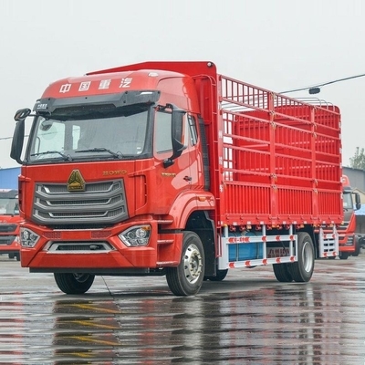 중량 220HP Sinotruk HOWo N5W 4X2 6.7m 360° 후방 카메라와 함께 창고 그리드 트럭