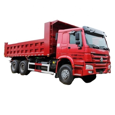 6 실린더 사용 된 SINOTRUCK HOWO 무거운 트럭 340 HP 6X4 5.6m 당신의 프로젝트를위한 덤프 트럭