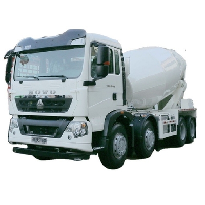 HOWO T5G 340HP 8X4 평면 콘크리트 믹서 트럭 유로 2/3/4/5 배출량 표준