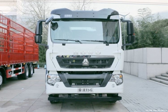 HOWO T5G 340HP 8X4 평면 콘크리트 믹서 트럭 유로 2/3/4/5 배출량 표준