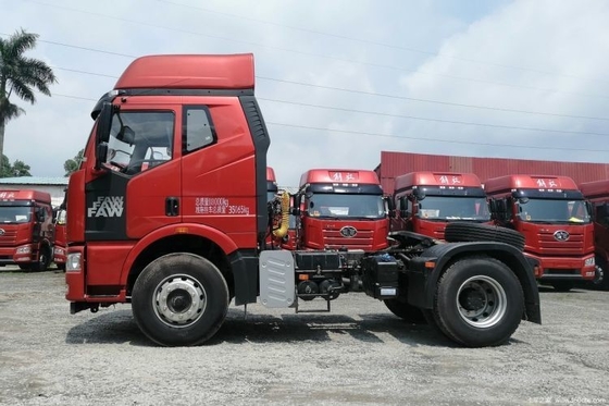 사용 된 Faw Jiefang J6M 350HP 4X2 트랙터 공기 서스펜션 운전자 좌석과 함께 무거운 트럭
