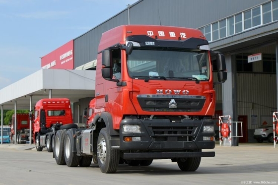 HOWO TX7 무거운 트럭 460 HP 6X4 트랙터 ≥600L 연료 탱크 용량 및 6x4 드라이브 휠