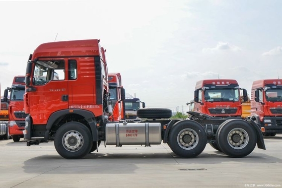 HOWO TX7 무거운 트럭 460 HP 6X4 트랙터 ≥600L 연료 탱크 용량 및 6x4 드라이브 휠