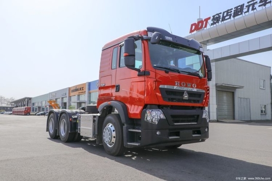 사용중인 SinotruK HOWO TX7 중형 트럭 LNG CNG 4*2 트랙션 트럭 물류 운송 차량