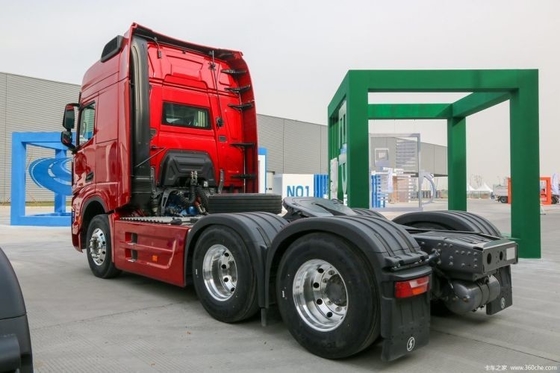 중고용 Shaanxi Qi Delong X6000 4*2 6*4 6*6 371 375 CNG LNG 럭 로딩
