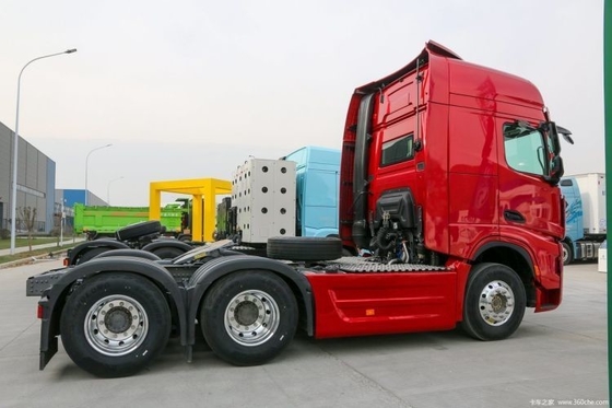 중고용 Shaanxi Qi Delong X6000 4*2 6*4 6*6 371 375 CNG LNG 럭 로딩