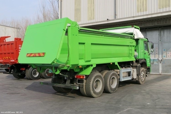멀티미디어 시스템 국가 중량 트럭 사용 HOWO 6X4 371HP 환경 덤프 트럭