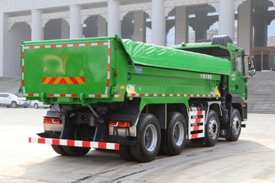 샤안시 자동차 중량 트럭 사용 된 델롱 M3000S 350마력 8X4 6x4 371 375hp 덤프 트럭