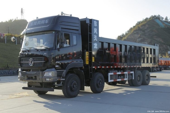 ABS가 장착된 중고용 동펜 티안롱 KC 트럭 8X4 371HP 465 HP의 덤프 트럭