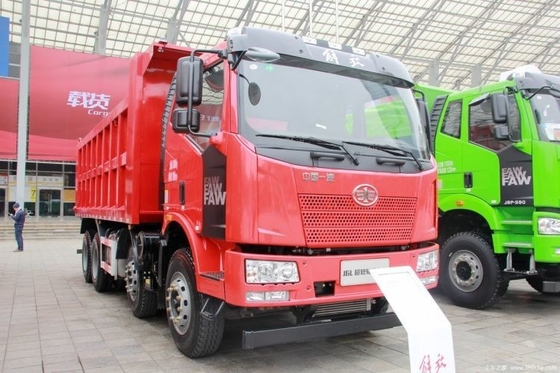 핫 FAW Jiefang J6L 무거운 트럭 350hp 8X4 6X4 375hp 덤프 트럭 360° 후방 카메라