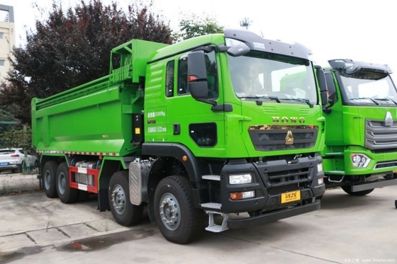 375hp HOWO TX 8X4 National Heavy Truck의 자동 에어컨을 갖춘 덤프 트럭