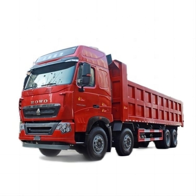 23 중형 자동차 HOWO T7H 371hp 375hp 6x4 8X4 덤프 트럭 ACC 크루즈 컨트롤