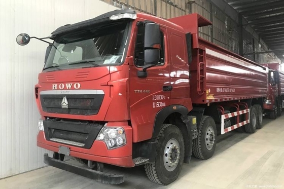 23 중형 자동차 HOWO T7H 371hp 375hp 6x4 8X4 덤프 트럭 ACC 크루즈 컨트롤
