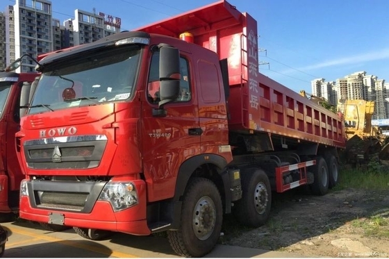 23 중형 자동차 HOWO T7H 371hp 375hp 6x4 8X4 덤프 트럭 ACC 크루즈 컨트롤