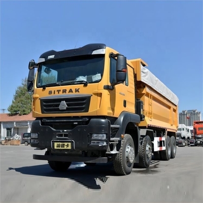 국가 중량 트럭 8X4 375hp 덤프 트럭 산데카 시트랙 G7 연료 탱크 용량 0km