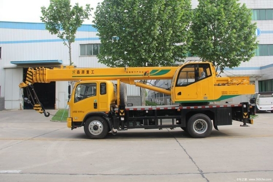 설계로 수압 펌프 센유안 중공업 170HP 4X2 10 톤 크레인 5 섹션