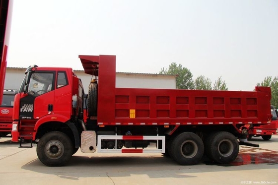 FAW J6P 무거운 트럭 0 Km 350 HP 6X4 371 375HP 5.8m 자동 창문 덤프 트럭