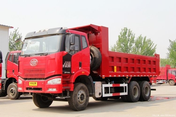 FAW J6P 무거운 트럭 0 Km 350 HP 6X4 371 375HP 5.8m 자동 창문 덤프 트럭
