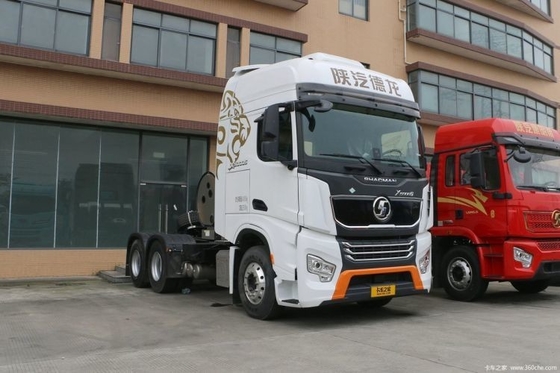 Shaanxi 중형 카드론 X5000S 560hp 6X4 LNG 트랙터 트럭 머리에 FAST 기어 박스
