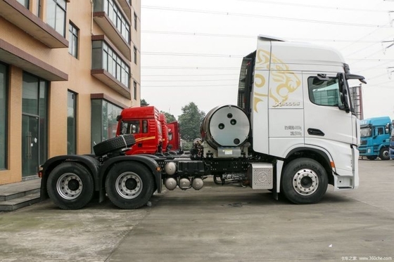Shaanxi 중형 카드론 X5000S 560hp 6X4 LNG 트랙터 트럭 머리에 FAST 기어 박스