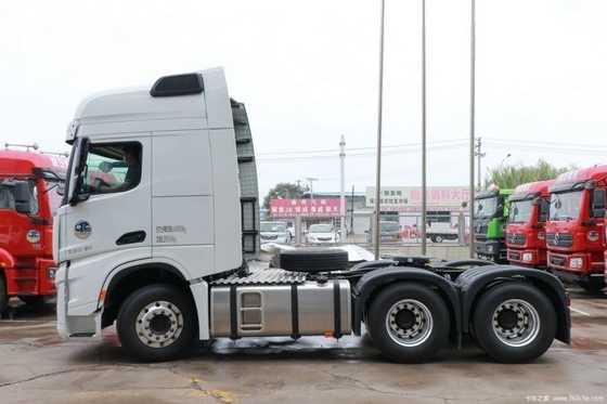 중고용 트럭 델롱 X6000 560 HP 6x4 트랙션 트럭 머리 반 줄 좌석 줄과 함께
