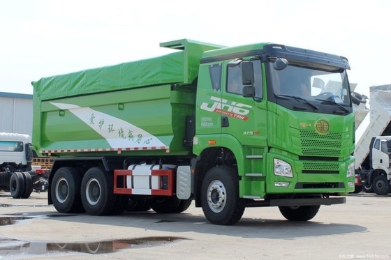 팅도 해방 JH6 375hp 6X4 5.6m 덤프 트럭 사용 중이지만 훌륭한 상태