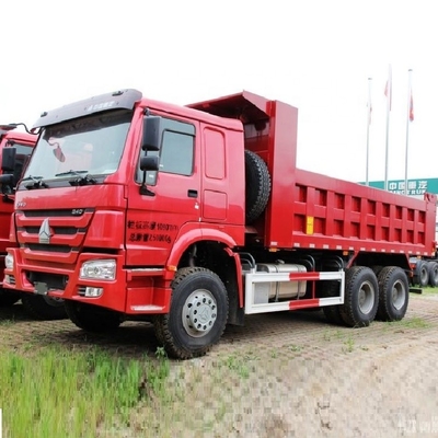 터치 스크린 사용 HOWO 무거운 트럭 340 HP 6X4 5.6m 2 승객을 위한 덤프 트럭