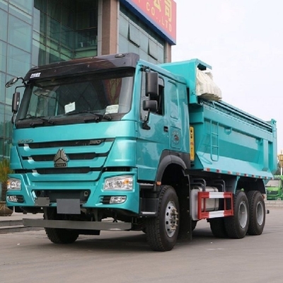 공중 서스펜션이 있는 저렴한 중고용 자동차 HOWO 무거운 트럭 380 HP 6X4 덤프 트럭