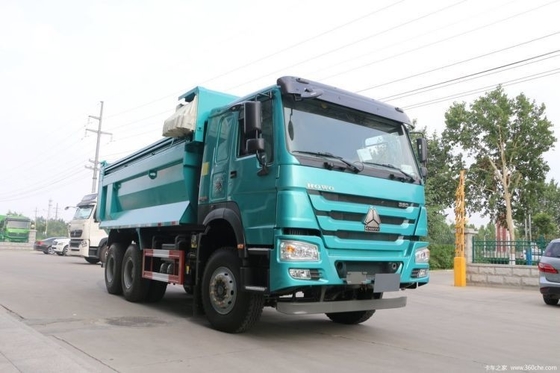 공중 서스펜션이 있는 저렴한 중고용 자동차 HOWO 무거운 트럭 380 HP 6X4 덤프 트럭