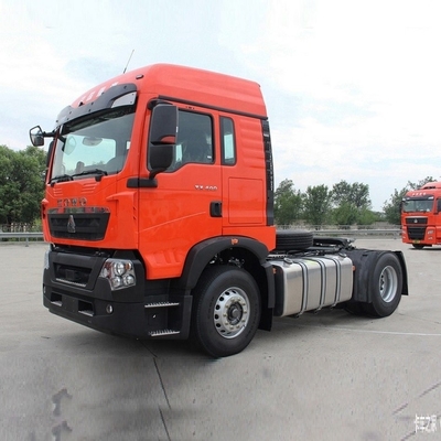 400HP 4X2 자동 에어컨 흰색 국가 중량 트럭 HOWO TX 트랙터 트럭