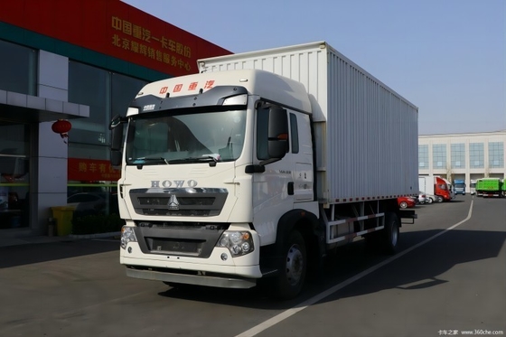 하이 호스 파워 280 hp 국가 중량 트럭 HOWO T5G 4X2 7.92m 밴 화물 트럭