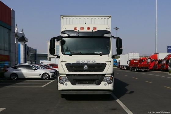 하이 호스 파워 280 hp 국가 중량 트럭 HOWO T5G 4X2 7.92m 밴 화물 트럭