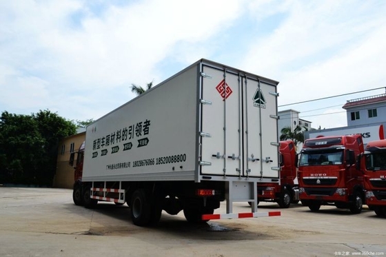 240hp 6X2 9.5 미터 뱅 트럭 핫 중고 트럭 HOWO T5G