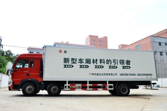 240hp 6X2 9.5 미터 뱅 트럭 핫 중고 트럭 HOWO T5G