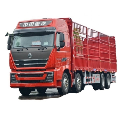 국가 중량 트럭 HOWO TH7 460HP 8X4 9.5m 터치 스크린 창고 격자형 트럭