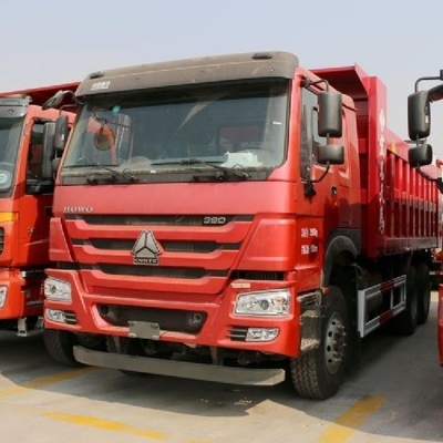 6x4 380 HP HOWO 덤프 트럭 6m 화물 탱크와 2 승객