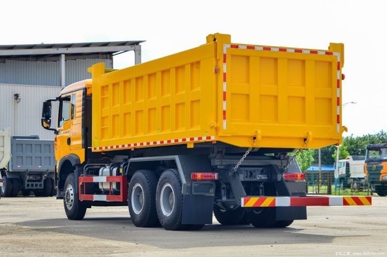 WEICHAI 엔진 400 HP 6X4 6.3m 덤프 트럭 국가 중부용 트럭에서 2 명의 승객을위한