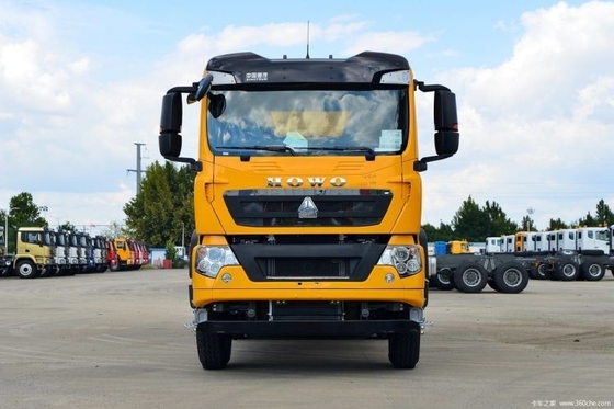 WEICHAI 엔진 400 HP 6X4 6.3m 덤프 트럭 국가 중부용 트럭에서 2 명의 승객을위한