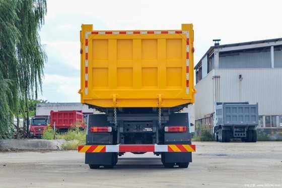 WEICHAI 엔진 400 HP 6X4 6.3m 덤프 트럭 국가 중부용 트럭에서 2 명의 승객을위한