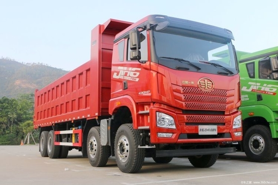-준비된 청다오 Jiefang JH6 무거운 트럭 430 HP 8X4 8.2m ABS와 ESC와 함께 덤프 트럭