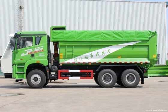 화물 탱크 길이는 ≥8m Tsingdo Liberation JH6 375hp 6X4 5.6m 중고용 덤프 트럭