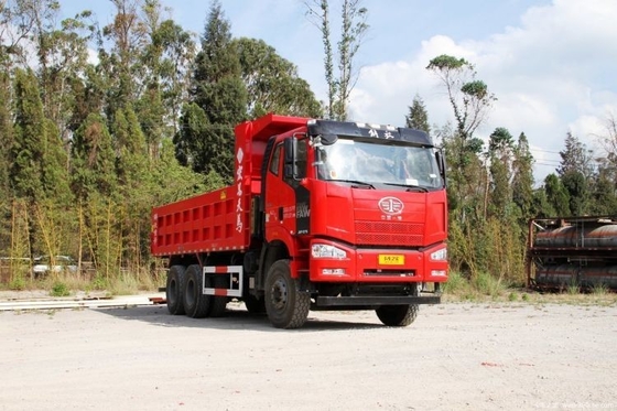 10 타이어 번호 FAW Jiefang J6P 무거운 트럭 남서쪽 버전 370HP 6X4 6.4m 덤프 트럭