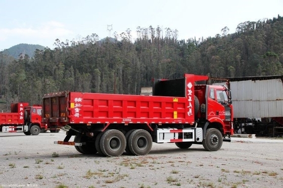 10 타이어 번호 FAW Jiefang J6P 무거운 트럭 남서쪽 버전 370HP 6X4 6.4m 덤프 트럭