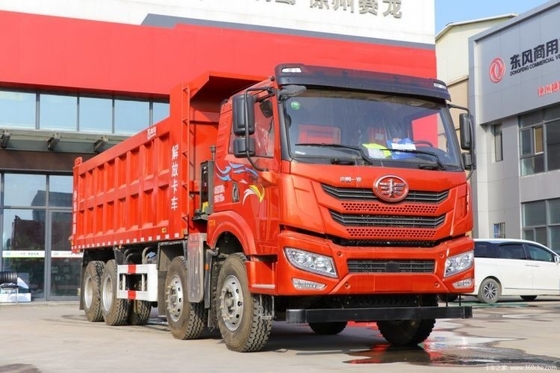 WEICHAI 엔진 칭다오 Jiefang 웨이 V 무거운 트럭 2.0 350 HP 8X4 6.5m 덤프 트럭