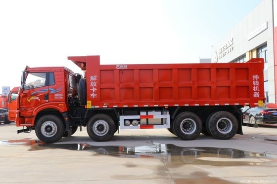 WEICHAI 엔진 칭다오 Jiefang 웨이 V 무거운 트럭 2.0 350 HP 8X4 6.5m 덤프 트럭