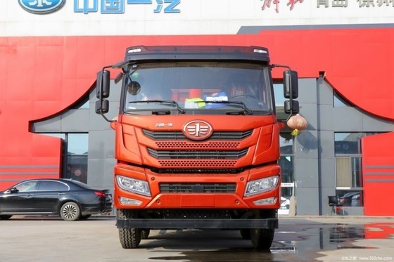 WEICHAI 엔진 칭다오 Jiefang 웨이 V 무거운 트럭 2.0 350 HP 8X4 6.5m 덤프 트럭