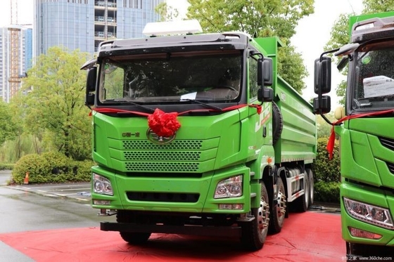 FAST 기어 박스 400 HP 8X4 6.5m 칭다오 Jiefang JH6 무거운 트럭 파일럿 버전 덤프 트럭